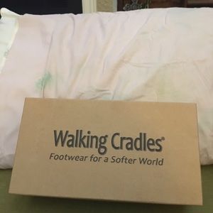 Walking Cradle Navy Leather Sandals